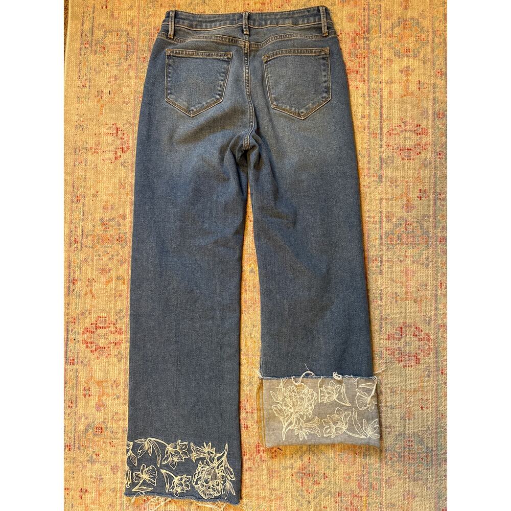 Driftwood Charlee Cuff Jeans Floral Embroidered Cuff 26 - Picture 9 of 9